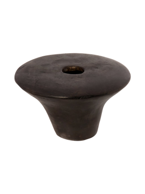 Black Fired Burnished Terracotta Vessel - Iii