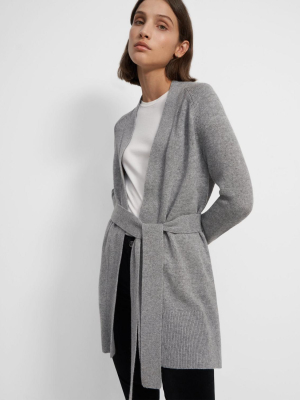 Belted Cardigan In Cashmere