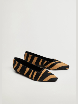 Animal Print Leather Shoes