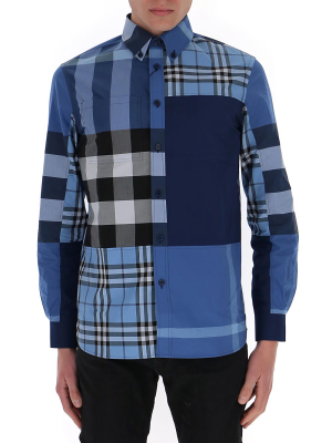 Burberry Patchwork Check Shirt