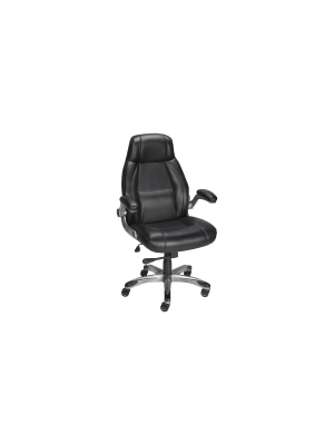 Staples Torrent Bonded Leather Managers Chair Black 923571