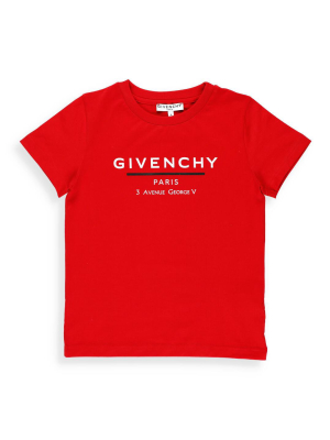 Givenchy Kids Logo Print T-shirt