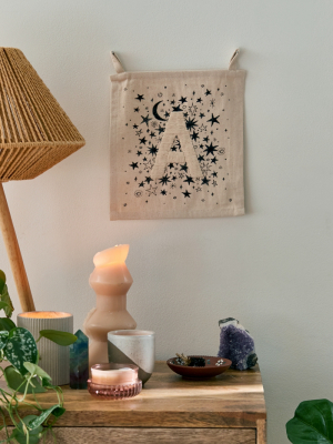 Mini Celestial Embroidered Monogram Tapestry