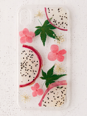 Recover Uo Exclusive Pitaya Pressed Flowers Iphone Case
