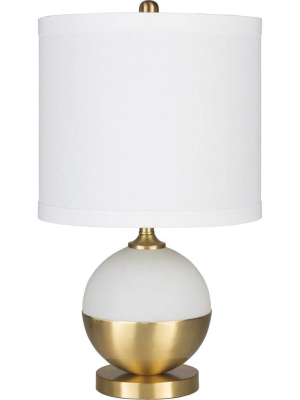 Alexander Table Lamp White/brass