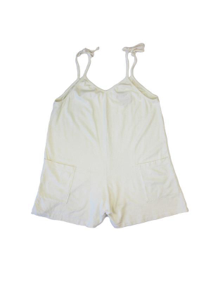 Washed White Sespe Romper