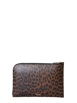 Ganni Printed Clutch Bag