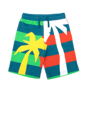 Stella Mccartney Kids Palm Tree Printed Shorts