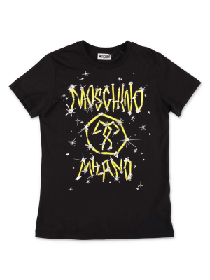 Moschino Kids Graphic Logo Printed T-shirt