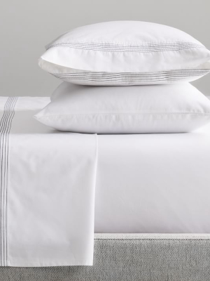 Organic Percale Pleated Sheet Set