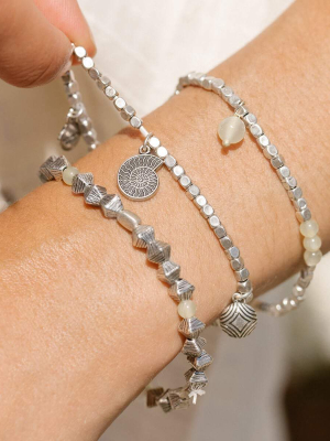 Nautilus + Ocean Multi-charm Stretch Bracelets, Set Of 3