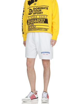 Dsquared2 Logo Print Track Shorts