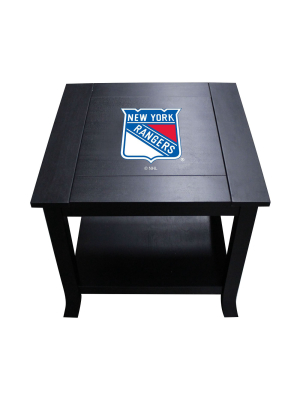 Nhl New York Rangers Side Table