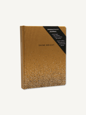 Shine Bright Productivity Journal  Gold