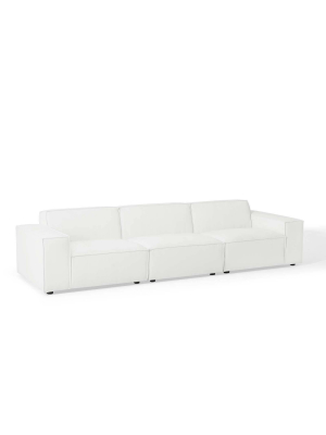 3pc Restore Sectional Sofa White - Modway