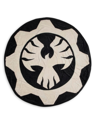 Just Funky Gears Of War Phoenix Omen Round Fleece Throw Blanket - 60”