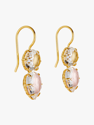 Caterina Round Pear Earrings