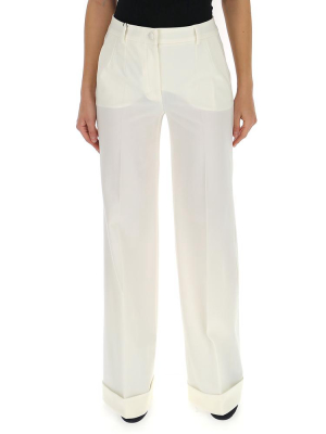 Dolce & Gabbana Cuffed Wide-leg Trousers