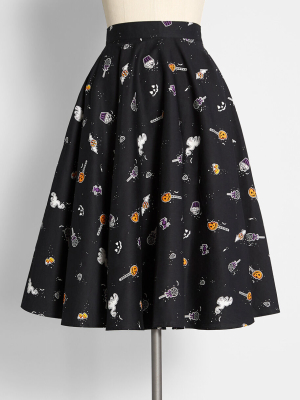 Spooky Sweets A-line Skirt