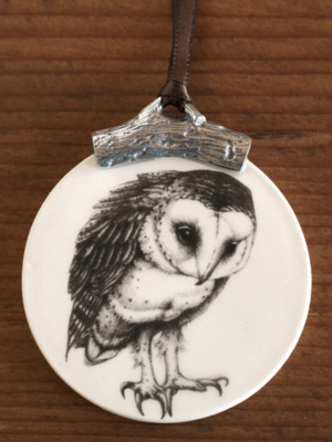 Laura Zindel Ceramic &amp; Pewter Ornament