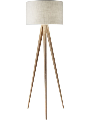 Dictation Floor Lamp Natural Wood