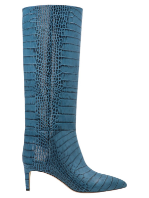 Paris Texas Knee-high Embossed Boots