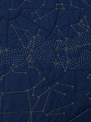 Constellation Quilt - Navy