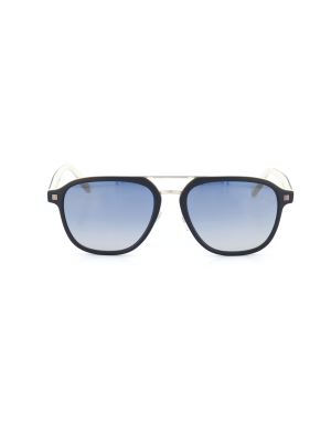 Matte Blue Flash Sunglasses