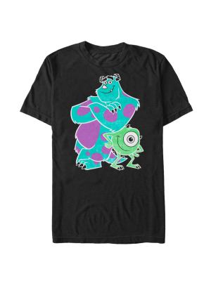 Men's Monsters Inc Sulley Mike Buds T-shirt