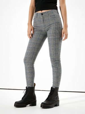 Ae High-waisted Plaid Jegging