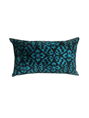 Velvet Pillow | Blue/black