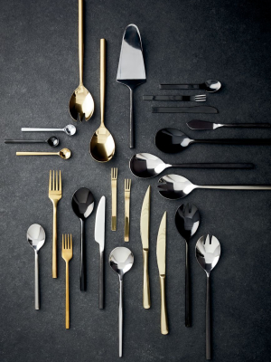 Set Of 6 Mini Gold Cocktail Forks