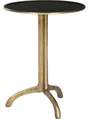 Braylen Accent Table Antique Brass