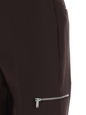 Jil Sander Zip-detailed Tapered Trousers