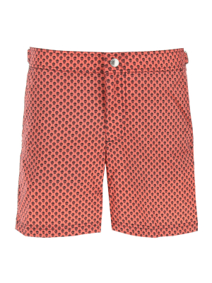 Alexander Mcqueen Allover Skull Dots Swim Trunks