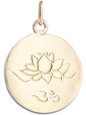 Lotus Om Disk Charm