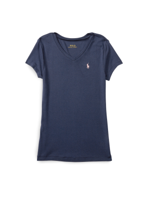 Cotton-modal V-neck Tee