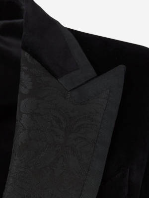 Dolce & Gabbana Velvet Single Breasted Blazer