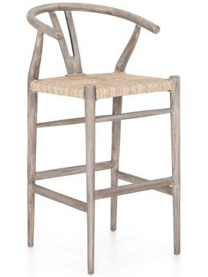 Muestra Bar Stool, Weathered Grey