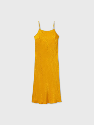 Women's Printed Slip Dress - A New Day™ Yellow