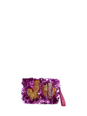 Anya Hindmarch Walkers Embellished Clutch Bag