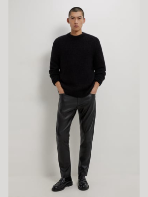 Faux Leather Slim Fit Pants