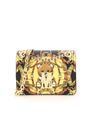 Moschino Teddy Scarf Printed Shoulder Bag