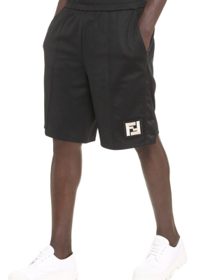 Fendi Logo Patch Bermuda Shorts