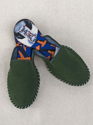 Recycled Unisex Slippers - Gumbat Green