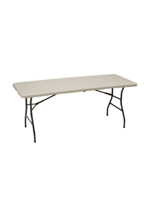 6' Utility Fold In Half Table Cream - Meco