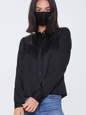 Fringe Shirt & Face Mask Set