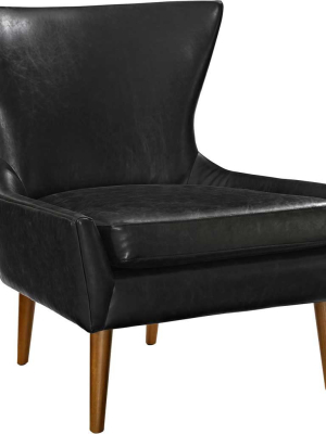 Kessel Vinyl Armchair Black