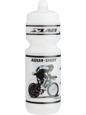 Xlab Aqua Shot Plastic Water Bottle Black Decal Cycling Bottle