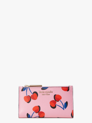 Spencer Cherries Small Slim Bifold Wallet